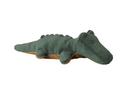 safari friends, crocodile, mini - forest green