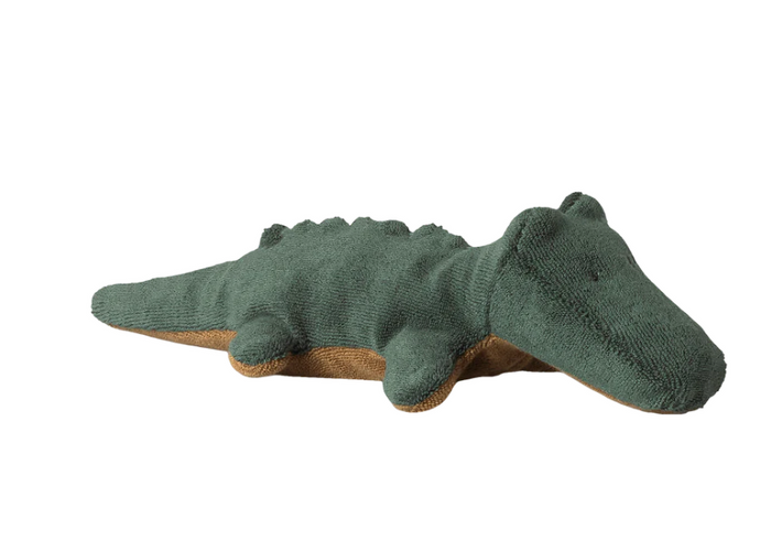 safari friends, crocodile, mini - forest green