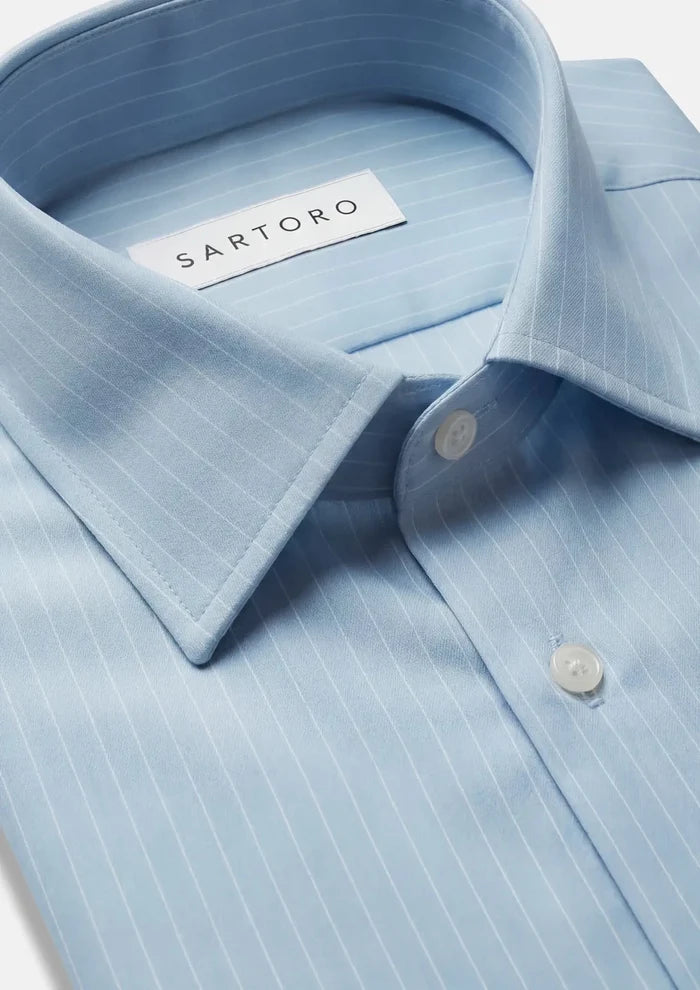 Sage Bamboo Stripe Shirt - SARTORO
