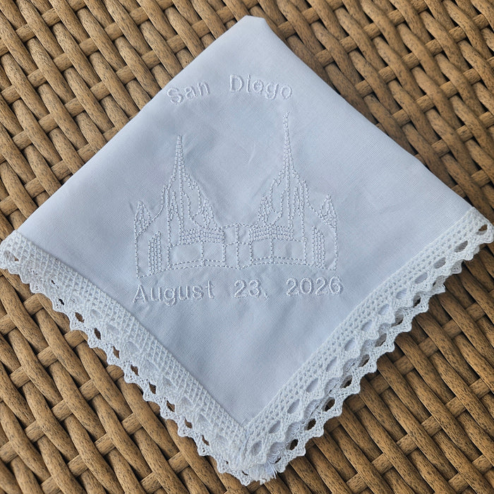 San Diego, CA Temple Dedication Hankie