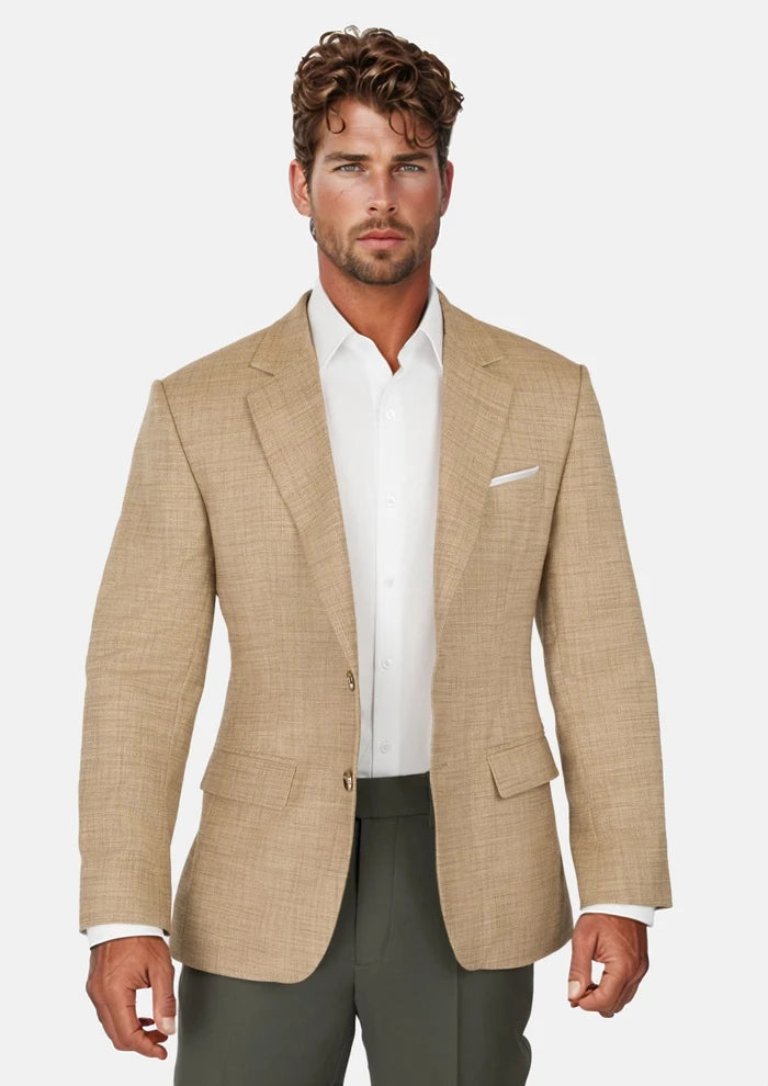 Sandstone Bamboo Astor Jacket - SARTORO