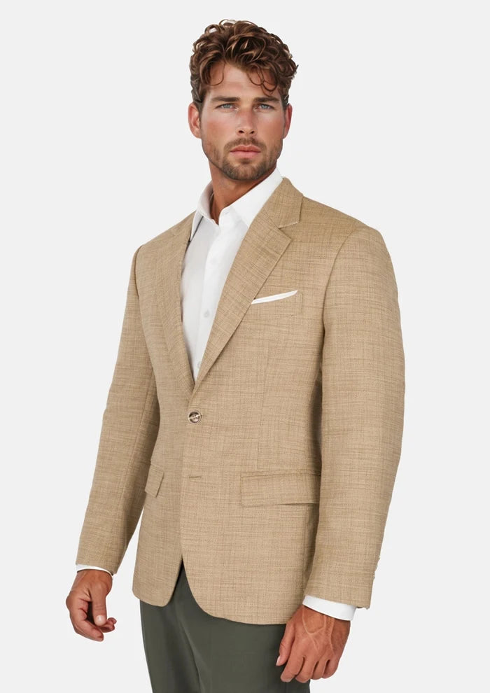 Sandstone Bamboo Astor Jacket - SARTORO