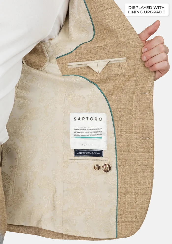 Sandstone Bamboo Astor Jacket - SARTORO