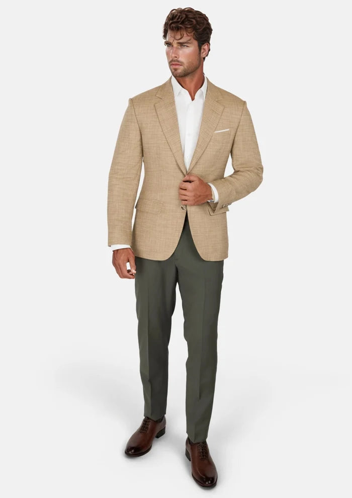 Sandstone Bamboo Astor Jacket - SARTORO