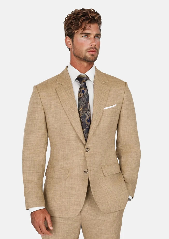 Sandstone Bamboo Astor Suit - SARTORO
