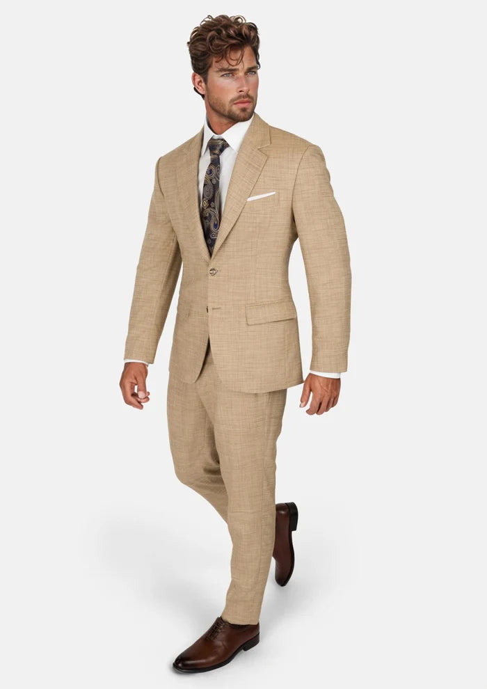 Sandstone Bamboo Astor Suit - SARTORO
