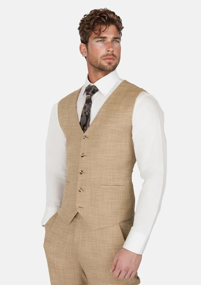 Sandstone Bamboo Vest - SARTORO