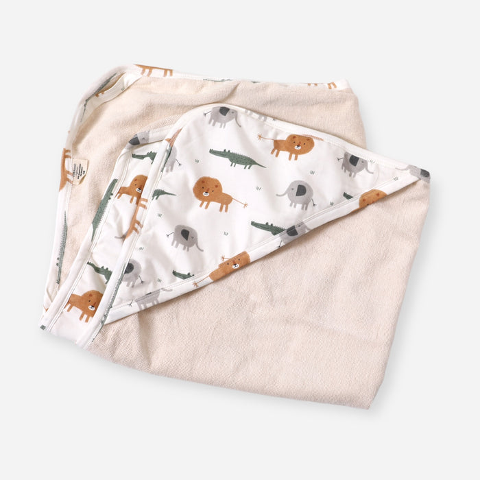Savannah Reversible Baby Hooded Towel (Organic Cotton)