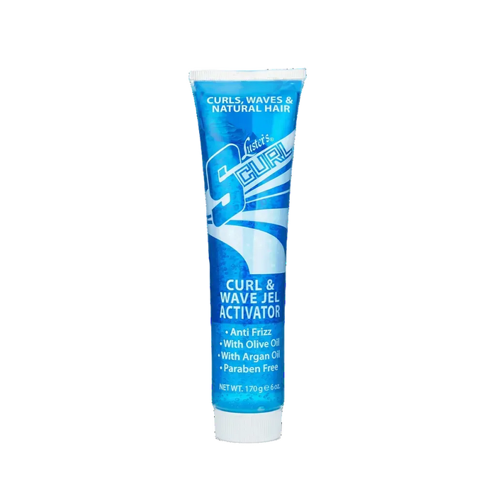 A tube of Scott Curl Curl & Wave Jel Activator hair product on a plain white background.