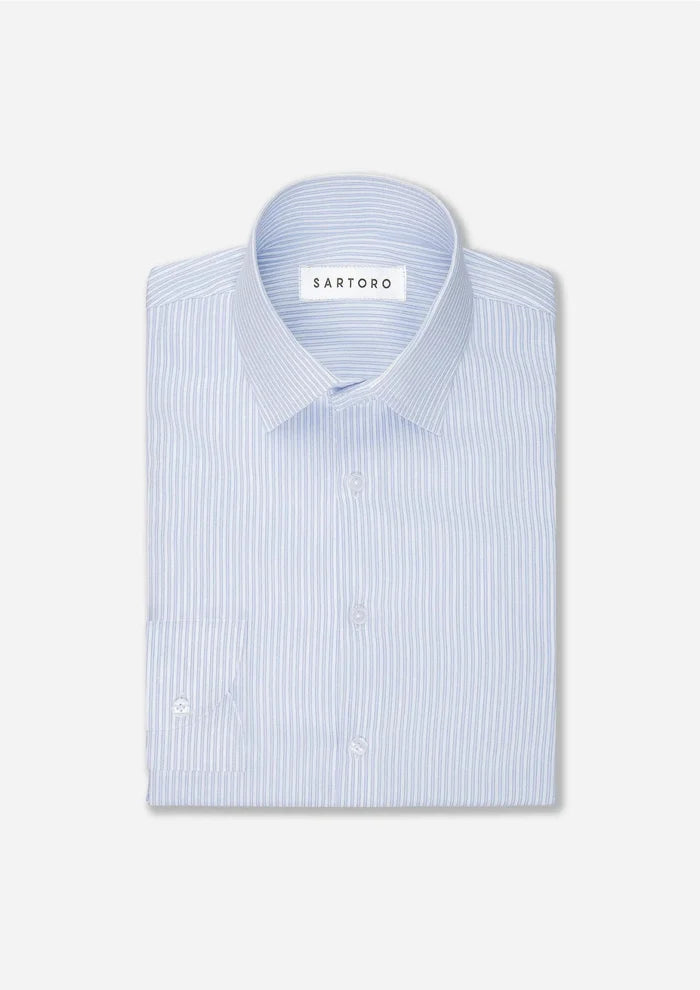Light Blue Stripe Shirt - SARTORO