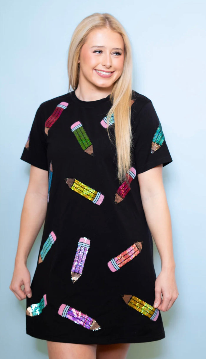 Sequin Teacher Dress