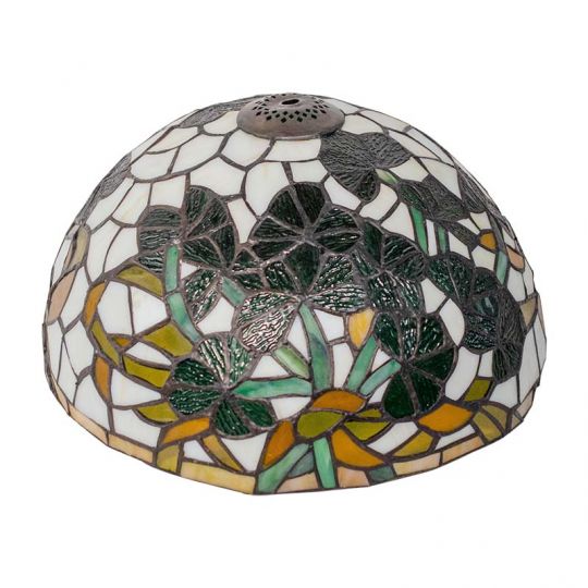 Shamrock Tiffany Stained Glass Lamp