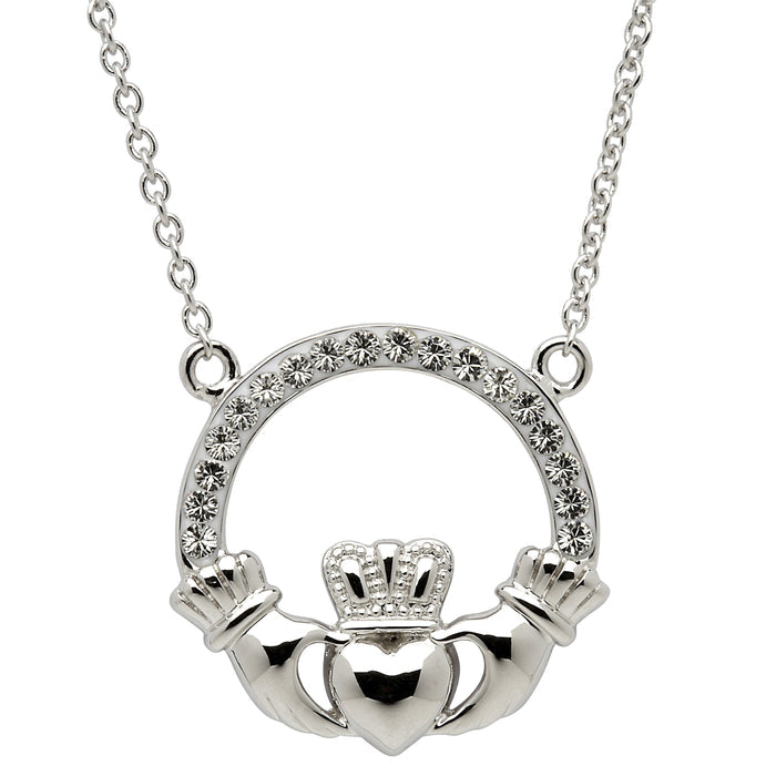 ShanOre Crystal Claddagh Necklace