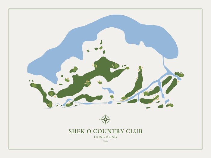 Shek O Country Club: Modern Golf Course Map