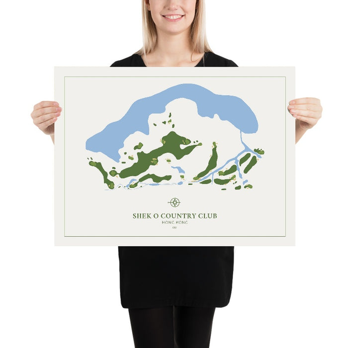 Shek O Country Club: Modern Golf Course Map