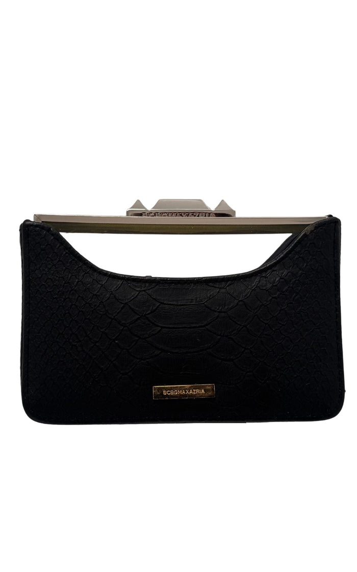 BCBG Max Azria Shell Transparent Frame Clutch