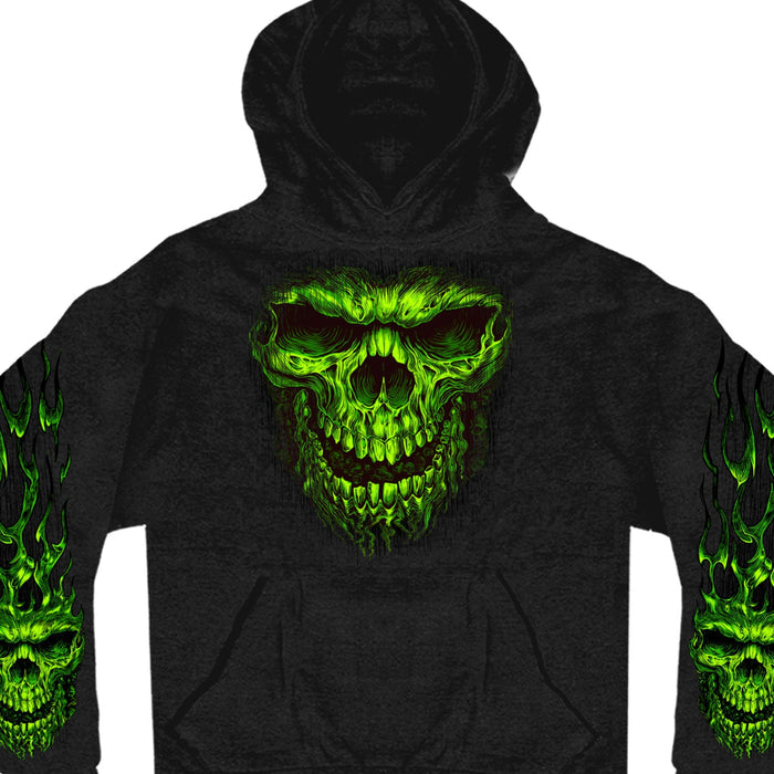 Shredder Skull Sweatshirt: Description
This official black sweatshirt is screen printed with a shredder skull across the neck