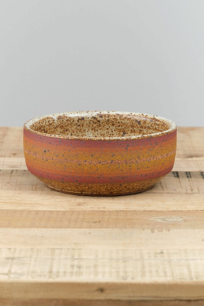 Kat and Roger Home Kitchen Serving Side Serving Bowl Warm Stripes