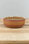 Kat and Roger Home Kitchen Serving Side Serving Bowl Warm Stripes