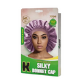 Silky Bonnet with Wide Band Large Pink - 7706