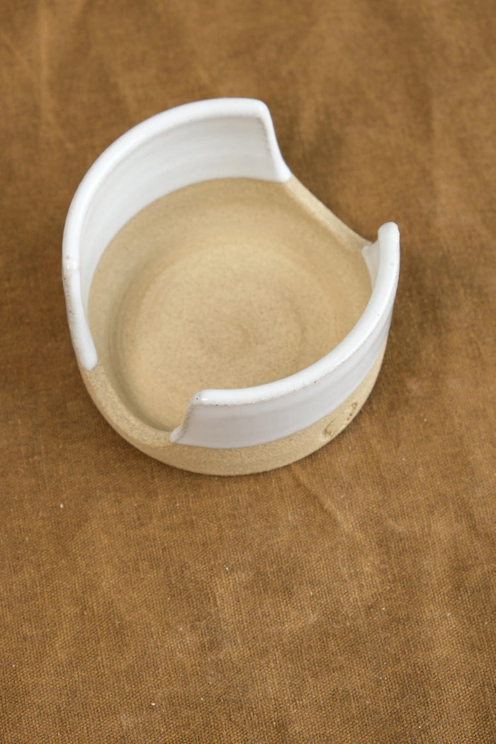 Farmhouse Pottery Home Cleaning Tools Simple Kitchen Sponge Holder Stoneware