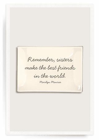 Sisters Make The Best Friends Decoupage Glass Tray - Ben's Garden