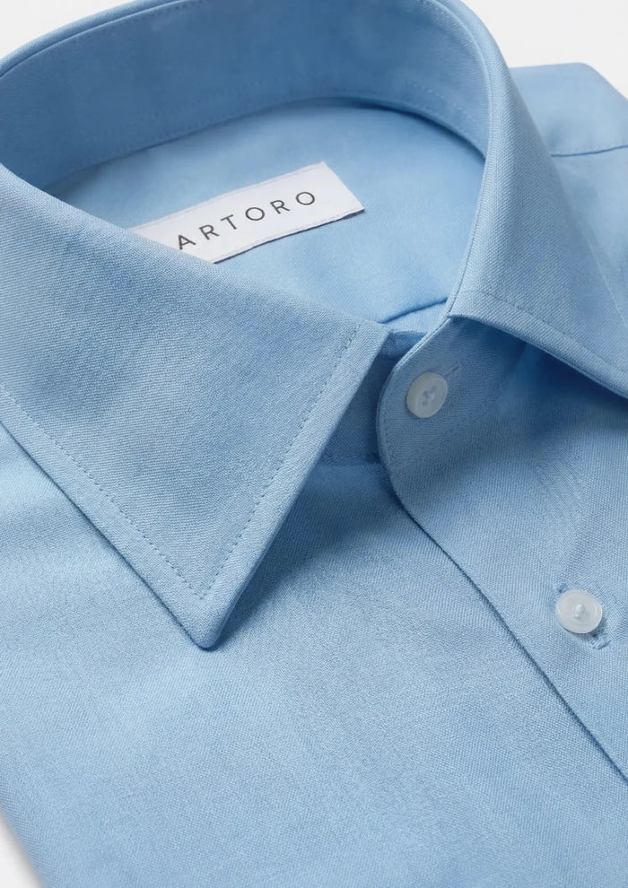 Sky Blue Bamboo Shirt - SARTORO