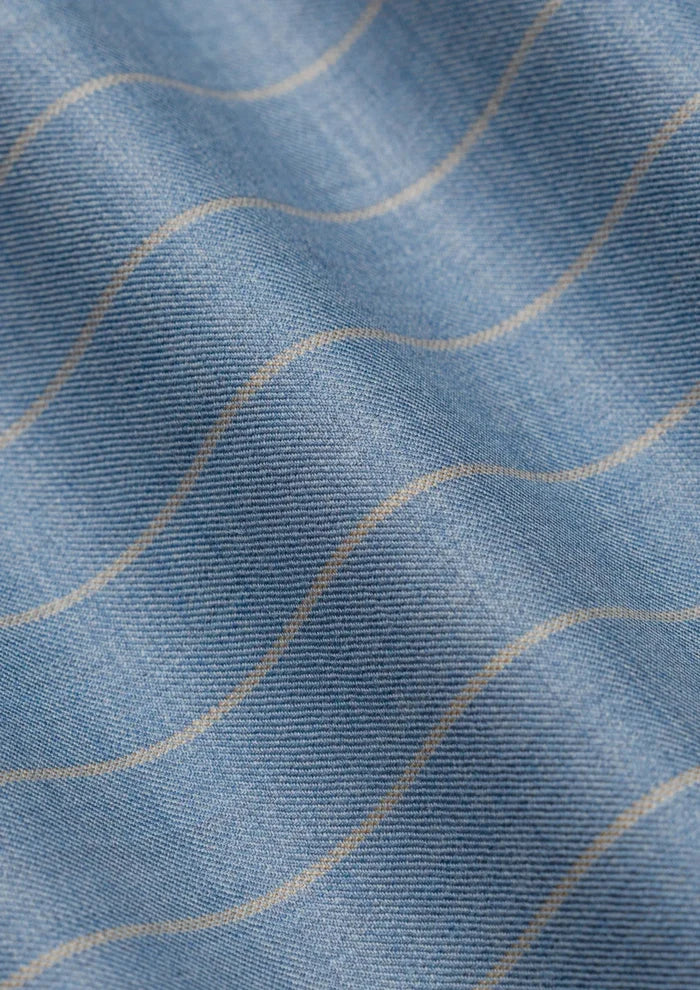 Sky Blue Pinstripe Vest - SARTORO