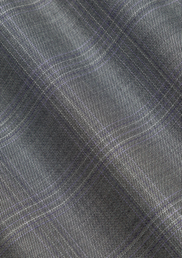 Smoke Grey Checked Pants - SARTORO