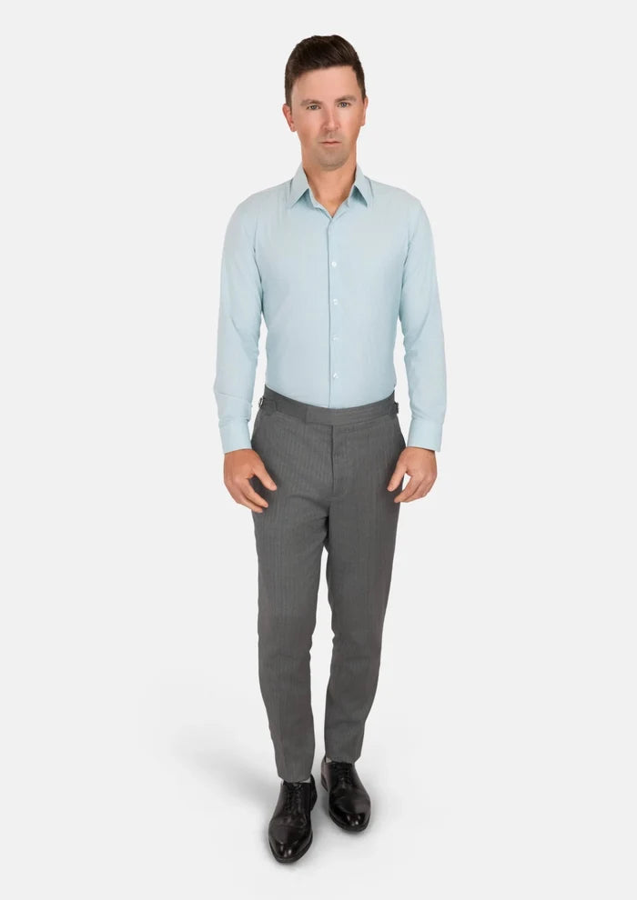 Soft Green Houndstooth Shirt - SARTORO
