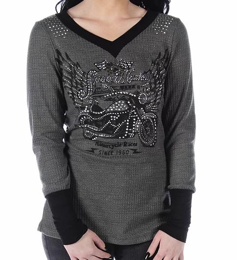 Speed Master Thermal: Features:

Comfortable and edgy, waffle knit, long sleeve thermal with black contrasting binding and cu