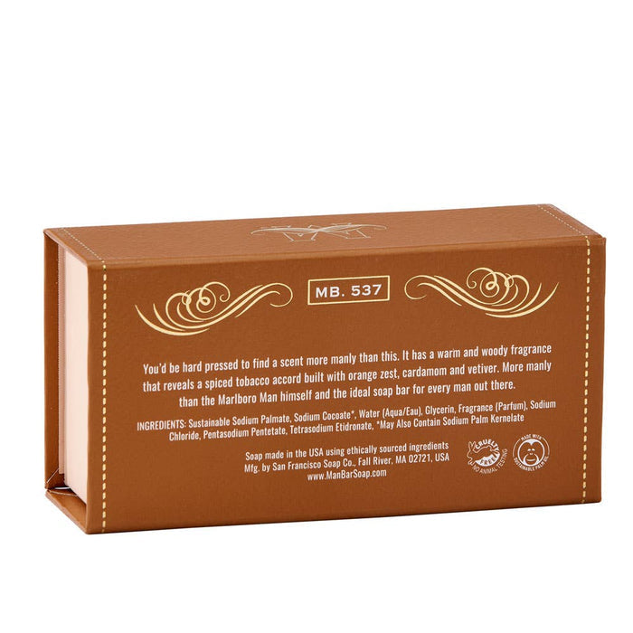 Spiced Tobacco Man Bar natural soap — men's bold bar soap with warm spiced tobacco scent | All Put Together