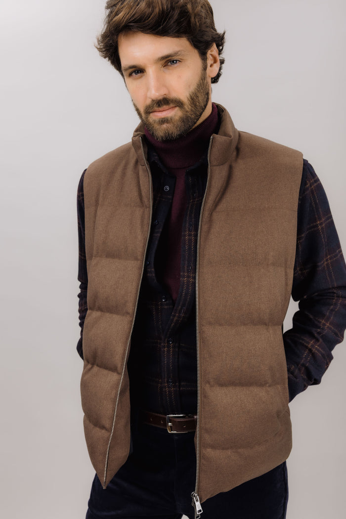 Urban Pioneers Male Sterling Padded Vest VEST MID BROWN