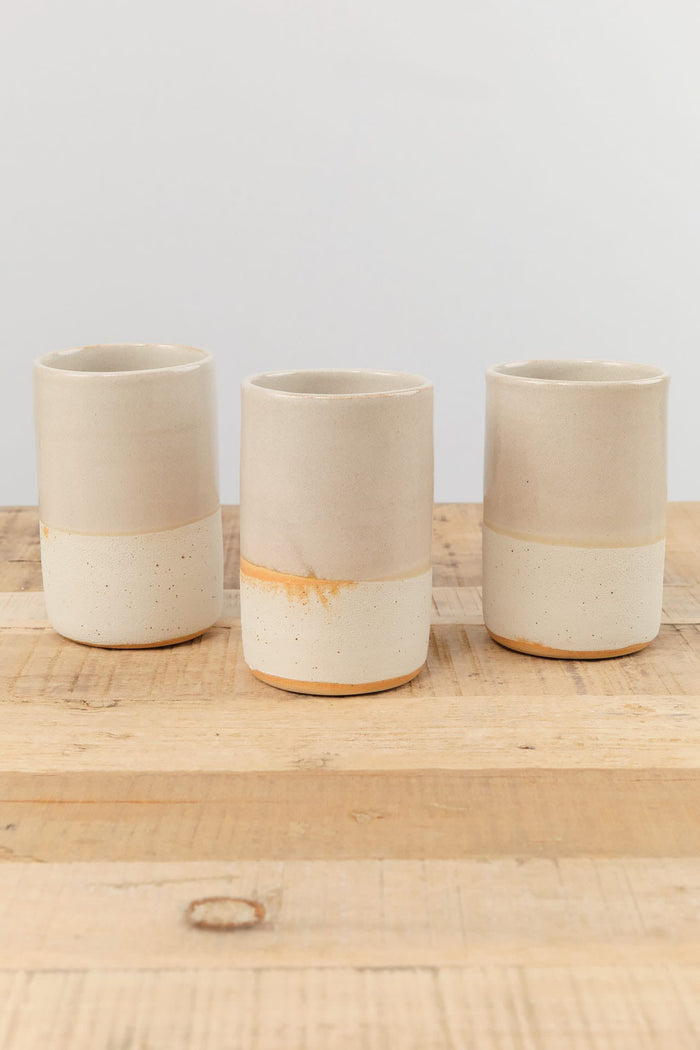 Kati Von Lehman Home CoffeeTea Stoneware Tumbler in Shino Shino / 16 oz