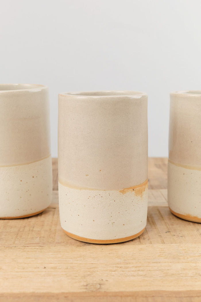 Kati Von Lehman Home CoffeeTea Stoneware Tumbler in Shino Shino / 16 oz