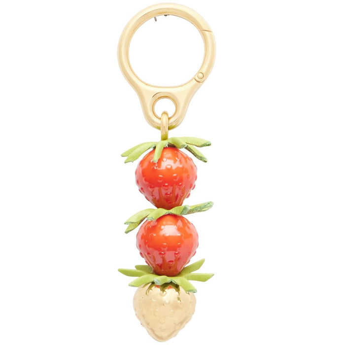 Loewe Strawberry Bag Charm Red Gold