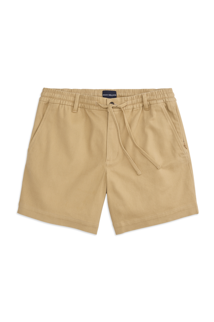 Front view of Stretch Twill Drawstring in Sisal