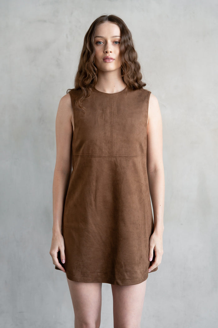 Suede Mini Dress