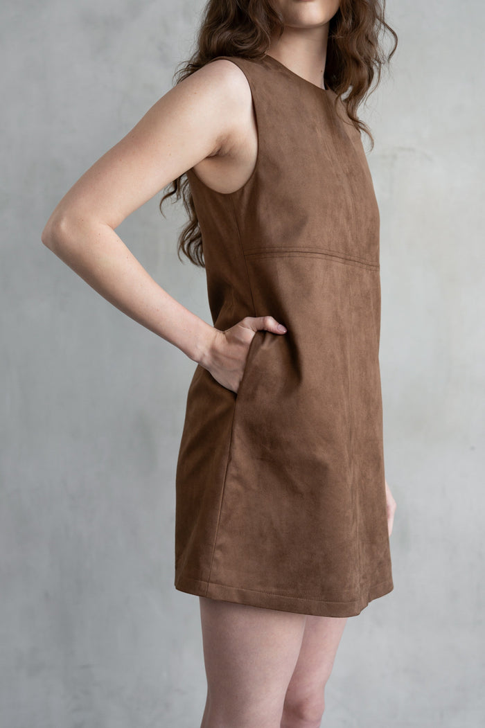 Suede Mini Dress