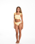 Sunshine Bikini Top in Yellow Gingham
