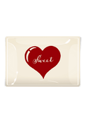 Sweet Heart Decoupage Glass Tray - Ben's Garden