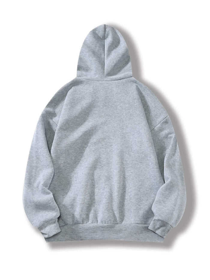 SXV  'Just breathe’ Printed Cool Aesthetic Sweatshirt Hoodie