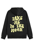 SXV  'TAKE ME TO THE MOON’ Printed Cool Aesthetic Sweatshirt Hoodie