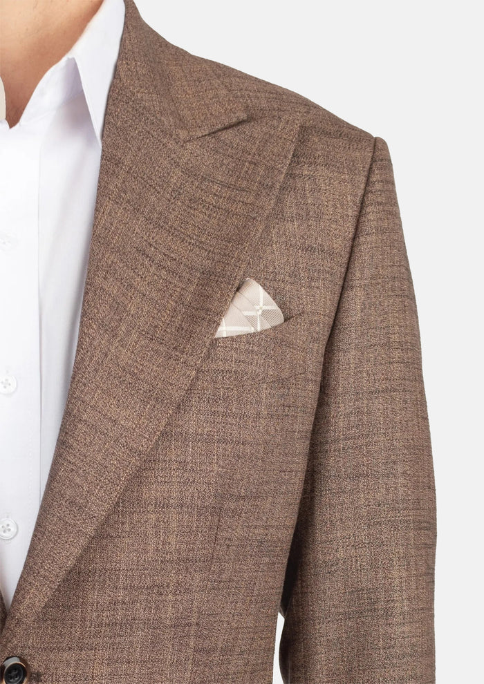 Tawny Brown Hopsack Jacket