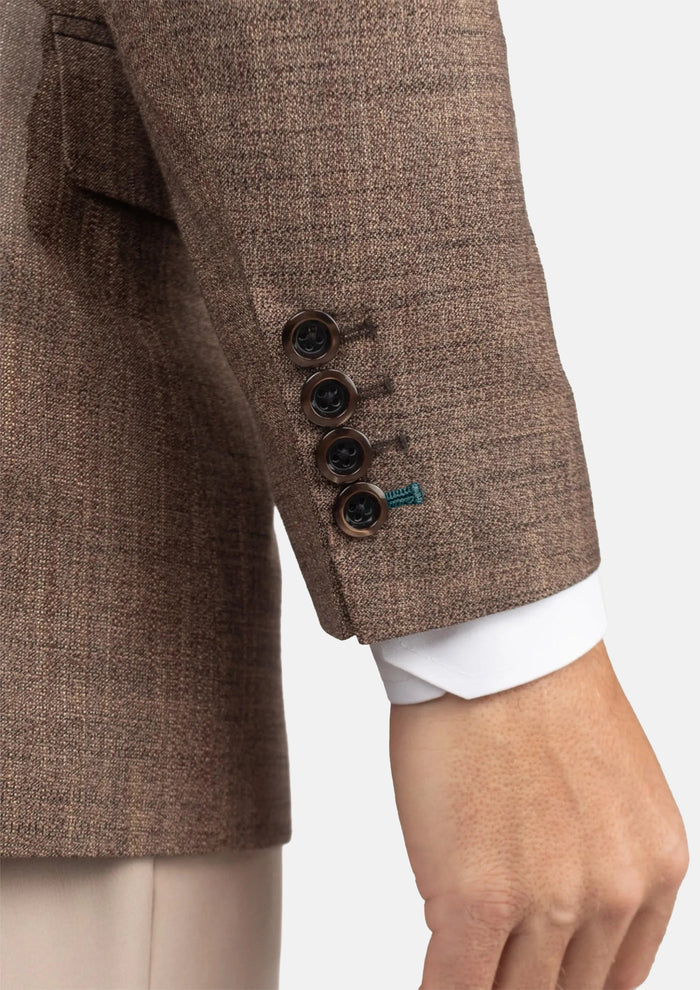 Tawny Brown Hopsack Jacket