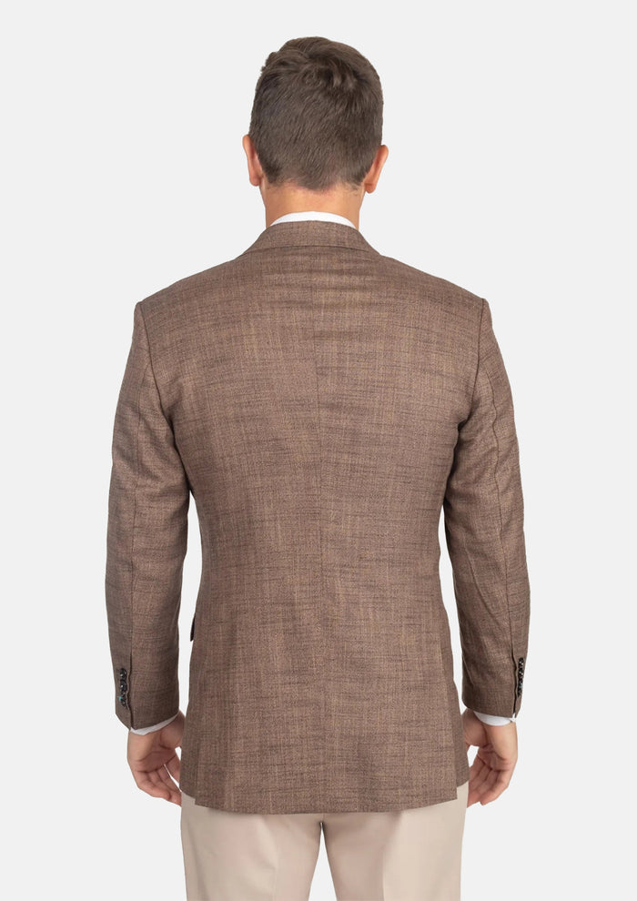 Tawny Brown Hopsack Jacket