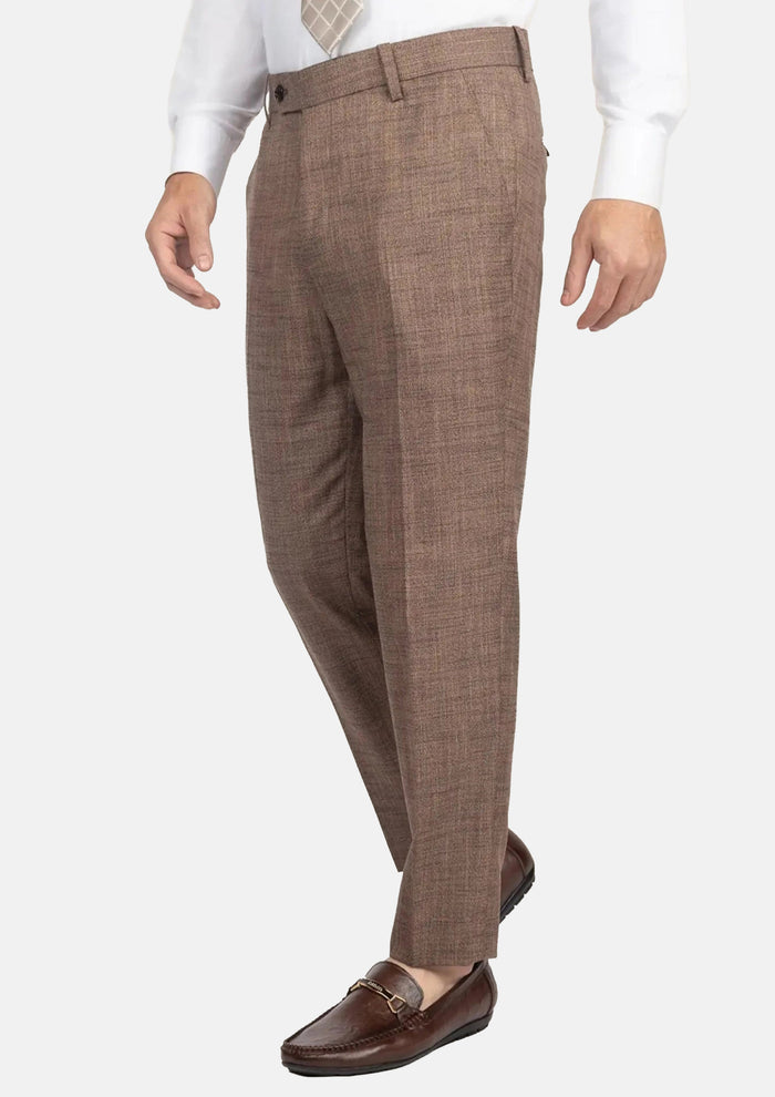 Tawny Brown Hopsack Pants