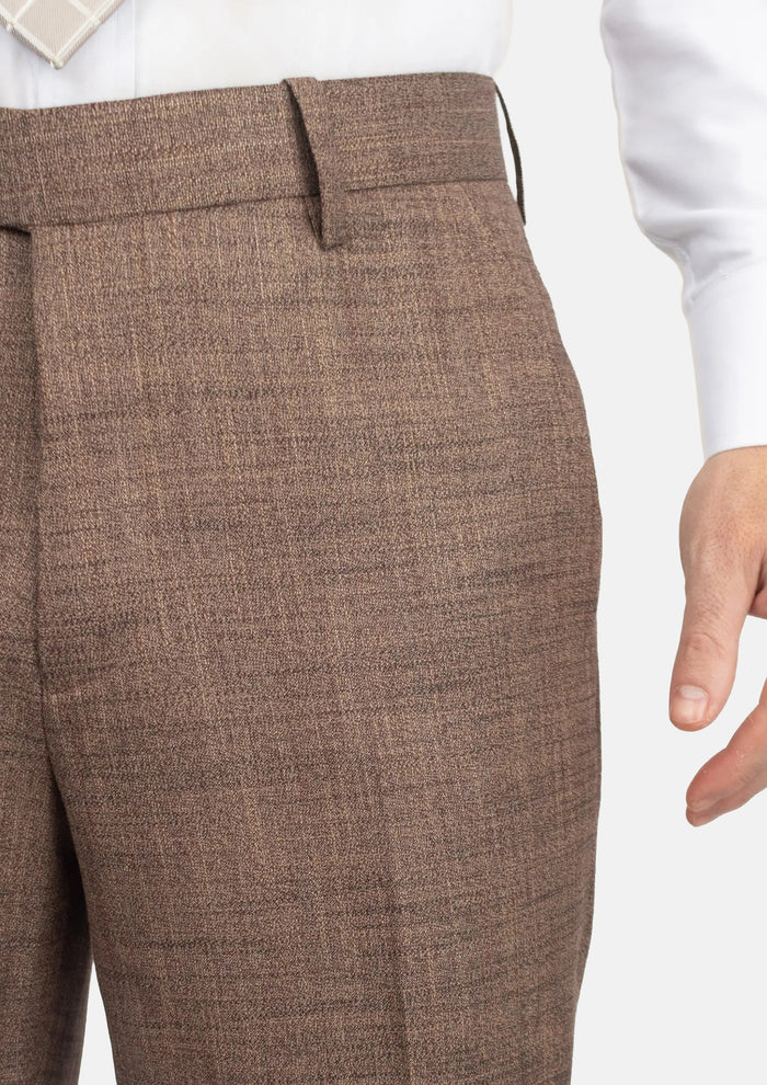 Tawny Brown Hopsack Pants