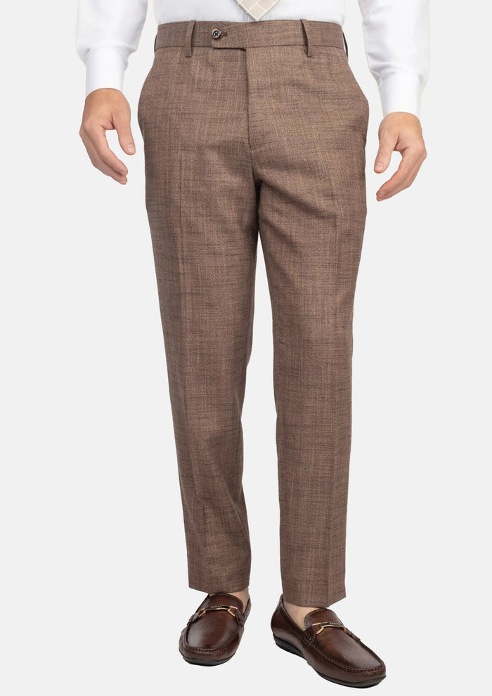 Tawny Brown Hopsack Pants