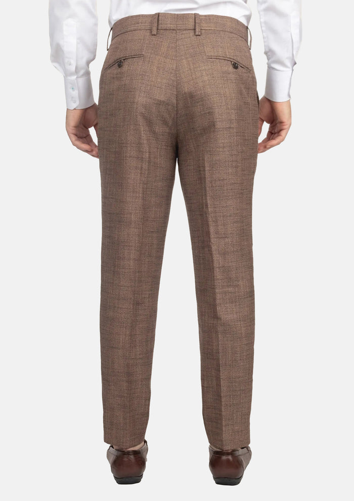 Tawny Brown Hopsack Pants